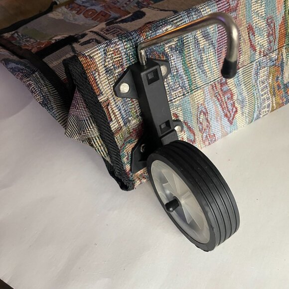 Foldable Rolling Shopping Cart / Tote with Wheels - Picture 4 of 14